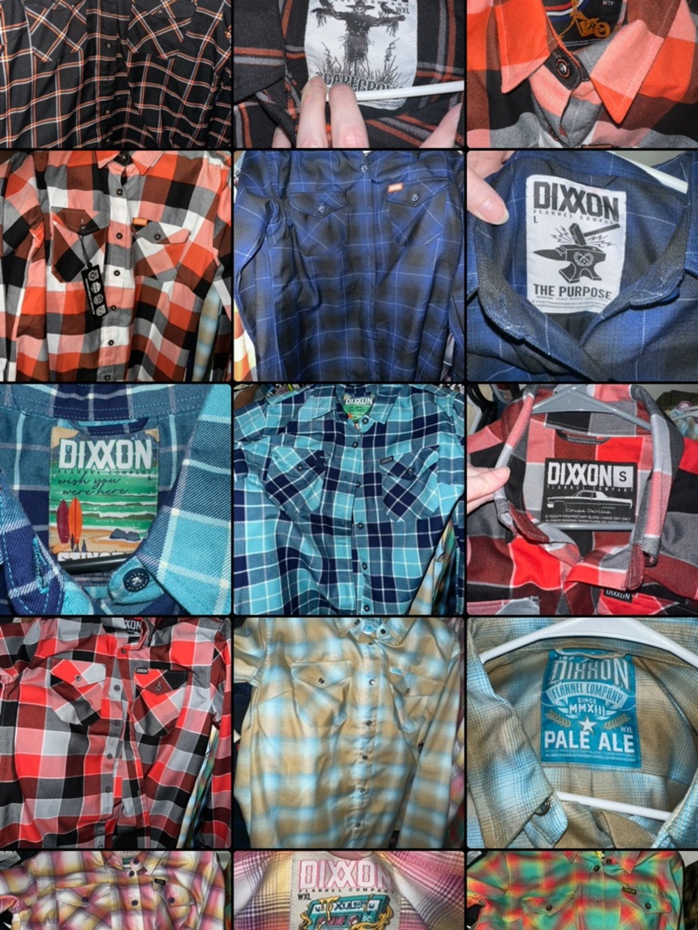 DIXXON Black Windowpane Flannel - Picture 13 of 15